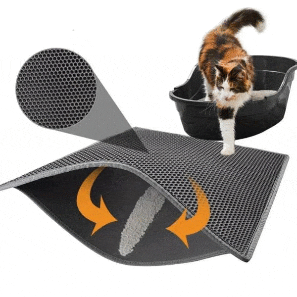 SILICONE LITTER FOR CATS | TO COLLECT SILICON CRYSTALS | Double layer waterproof. - FANTASY BIG STORE