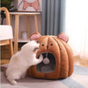 Adorable Animal Face Cat Bed | Warm and comfortable bed for your sweet kitten - FANTASY BIG STORE