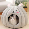 Adorable Animal Face Cat Bed | Warm and comfortable bed for your sweet kitten - FANTASY BIG STORE