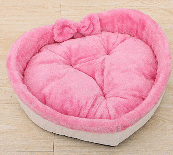 Comfortable bed's cats heart form | Shaped kennel for pets - FANTASY BIG STORE