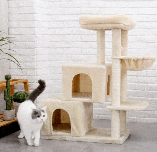 Complete multi-level tree for cats and dogs. With tower pulls scratches and berths! - FANTASY BIG STORE