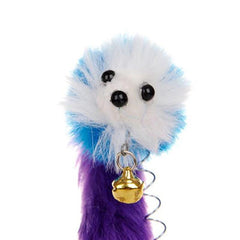 Fake feathery mouse with spring and suction cup | Game for Cats - FANTASY BIG STORE