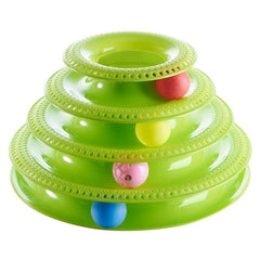 Interactive cats play tower with colored rotating balls | Multilevel game - FANTASY BIG STORE