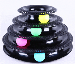 Interactive cats play tower with colored rotating balls | Multilevel game - FANTASY BIG STORE
