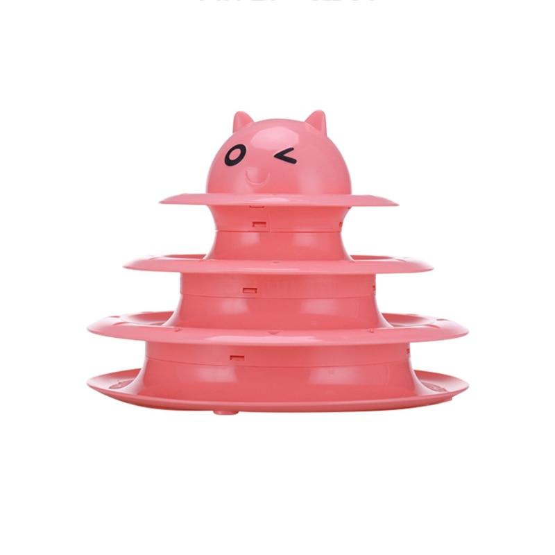 Interactive cats play tower with colored rotating balls | Multilevel game - FANTASY BIG STORE