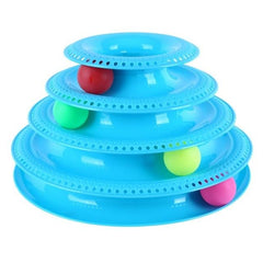 Interactive cats play tower with colored rotating balls | Multilevel game - FANTASY BIG STORE
