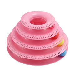 Interactive cats play tower with colored rotating balls | Multilevel game - FANTASY BIG STORE