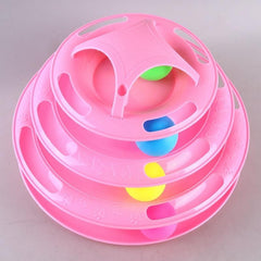 Interactive cats play tower with colored rotating balls | Multilevel game - FANTASY BIG STORE