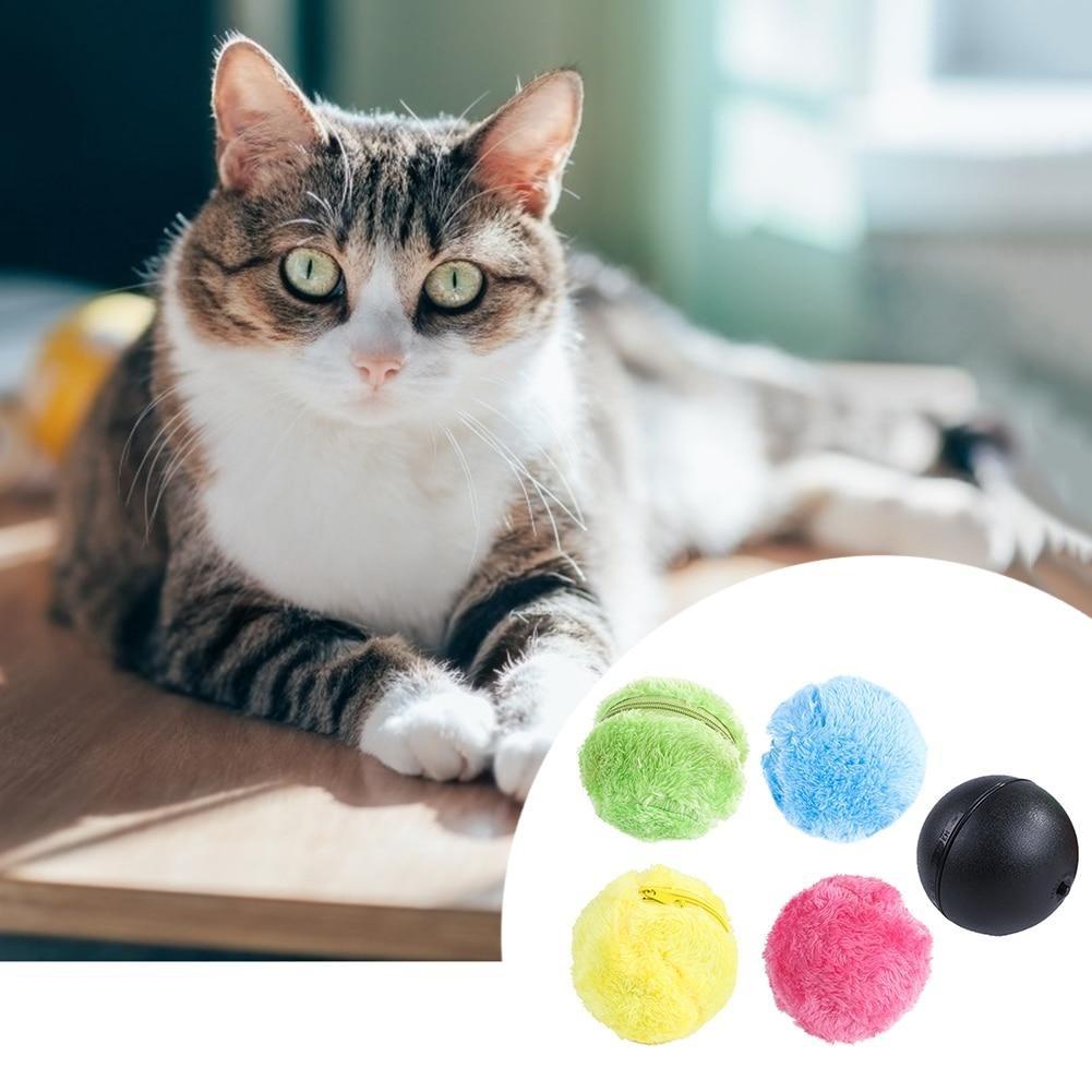 Pet Intelligent Rolling Ball For Cats, Bite Resistant/relieves Boredom  Interactive Toy Ball