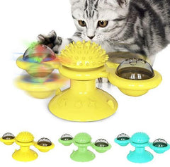 Turn Girella™ | Spinner toy for cats | With catnip - FANTASY BIG STORE