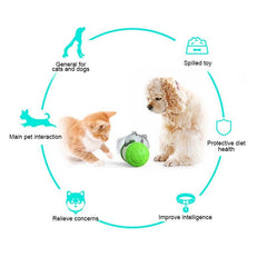 TURN TREATS™ | Rotating interactive game for cats and dogs | Automatic vending machine for croquettes - FANTASY BIG STORE